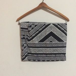 Black and White Mini Skirt